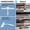 Shower Squeegee for Glass Doors, 11-Inch Silicone Squeegee with Non-Slip