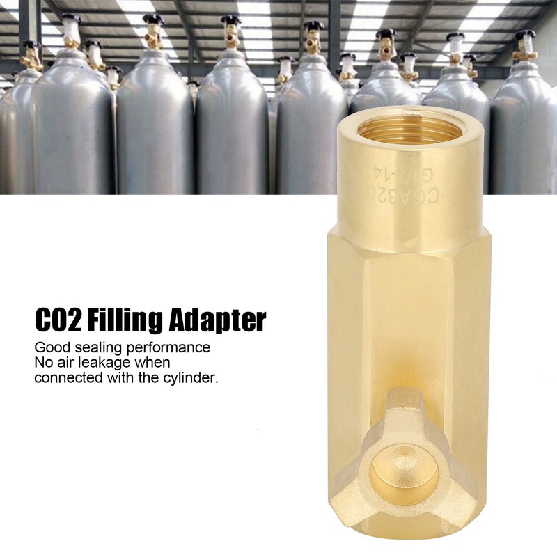 CGA320 Triangular CO2 Filling Adapter Tank Cylinder Refill Connector Kit