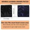 2 Pcs Double Layer Crown Patch for Waves,Wave Crown Patches