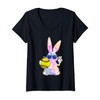 Womens Groovy Cute Easter Bunny Softball Easter Day Men Boys