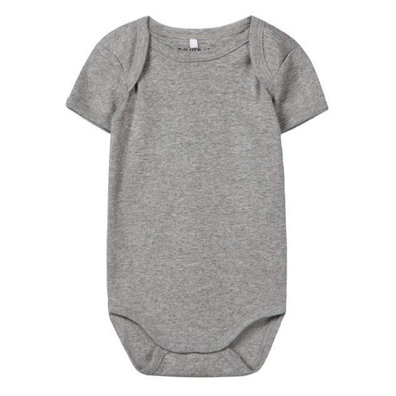 NAME IT Unisex Baby Nbnbody 3p Ss Black Noos Plain