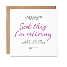 Maise & Rose Maise & Rose Funny Retirement Card For Her | Retirement Card For Work Colleague | Retirement Card For Women | P67