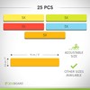 2DOBOARD Magnetic Strips Writeable - 15 cm x 2.5 cm
