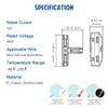 Brightfour T Tap Connectors for AWG 28-12, Lever Wire Connectors