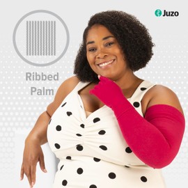 Juzo 3021 Expert Seam Flat Knit Compression Glove with Open Finger Slots,Beige,3