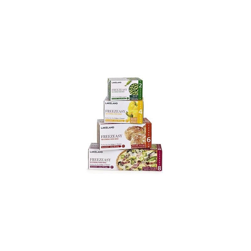 Lakeland Freezeasy Food Freezer Bags, Gusseted, 28 x 41cm, Pack