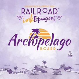 Horrible Guild Railroad Ink Challenge: Archipelago Boards Set | Strategy Board Game Expansion | Roll and Write Dice Game | 1 to 4 Players | 20 Minutes | Ages 8+
