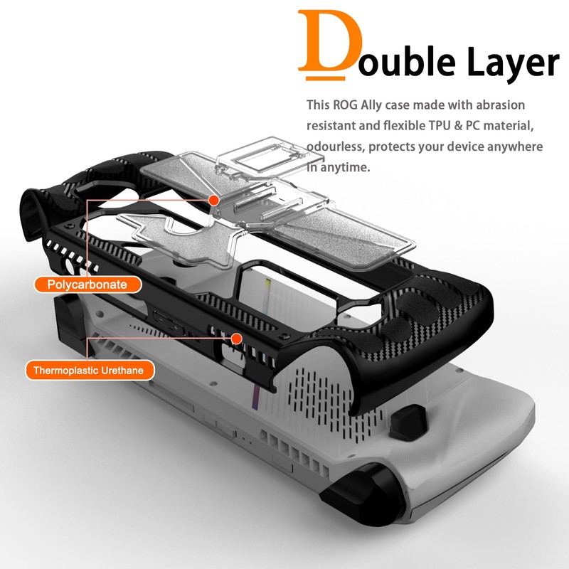 Miimall Compatible with ROG Ally Case|PC+TPU Anti-Drop Anti-Scratch Protective Case