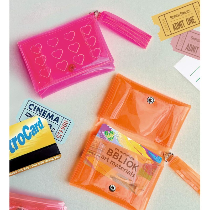 Greeting Life Clear Card Case FunFun Pink YYZ-36