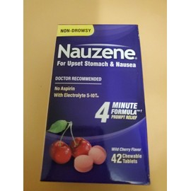 Nauzene (1) Nauzene Upset Stomach And Nausea 42 Tablets Wild Cherry NEW Exp 11/24 NEW
