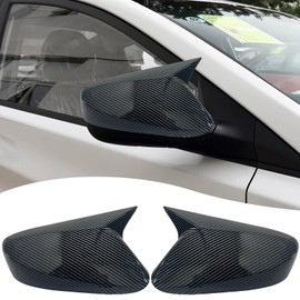 Rear View Mirror Cover, for Hyundai Elantra 2011 2012 2013 2014 2015 2016 - Carbon Fiber Turn Signal Housing Cover Accessories(Without Turn Signal Cutout)