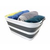 SAMMART 27L (7.1 Gallons) Collapsible Plastic Laundry Basket with Handle-Foldable