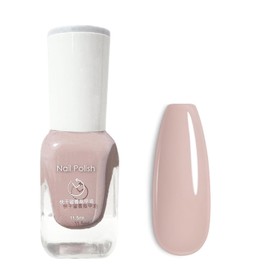 DMQ DMQ Nude Nail Polish, French Nail Varnish, Quick Dry & Long Lasting Nail Gel, Non-Toxic Water Based Neutral Gel Nail Polish - No Need UV Nail Paint for DIY Nail Art Manicure at Home 11.5ML