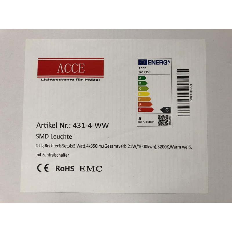ACCE Super Thin and Aluminium Body LED Under-Unit Light Kitchen