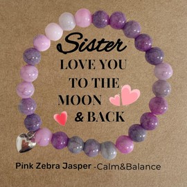 Sister Gifts - Thoughtful Sister Birthday Gifts, Gifts for Sister, Sister Gifts from Sister, Meaningful Sister Gift Set with Butterfly Decor, Bracelet, and Keychain (Multicolor, Sister)