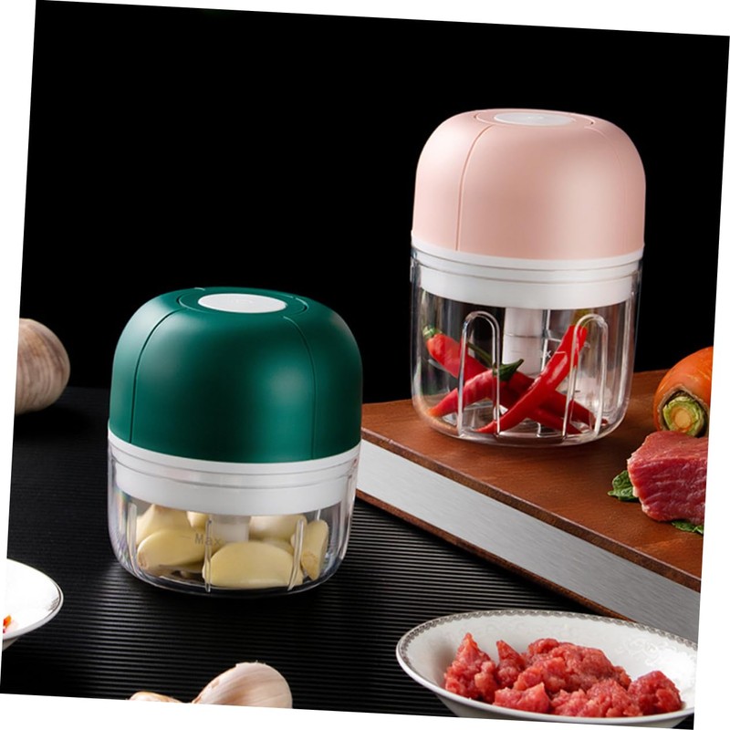 BIUDECO Wireless Garlic Pounder Compact Portable Garlic Mincer Meat Crusher