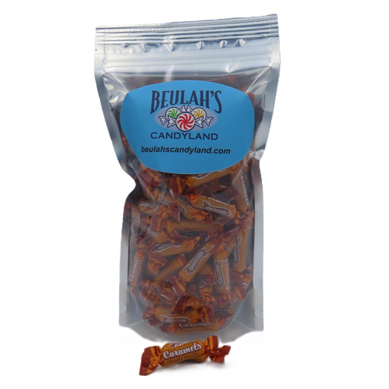 Beulah's Classic Vanilla Caramels, 1 Pound Package, 100 Pieces of