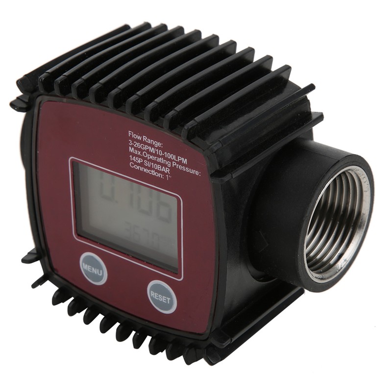 K25 1in Female Thread Flowmeter Digital Display Water Liquid Flow