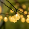 Brightown Solar String Lights Outdoor 60 LED 36FT Crystal Globe