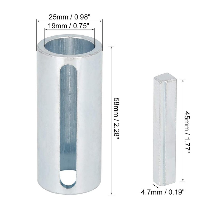 X AUTOHAUX Motor Shaft Sleeve Adapter Step Wrench Kit 3/4