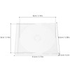 20pcs Mini CD Jewel Case 8cm - Clear Plastic Mini