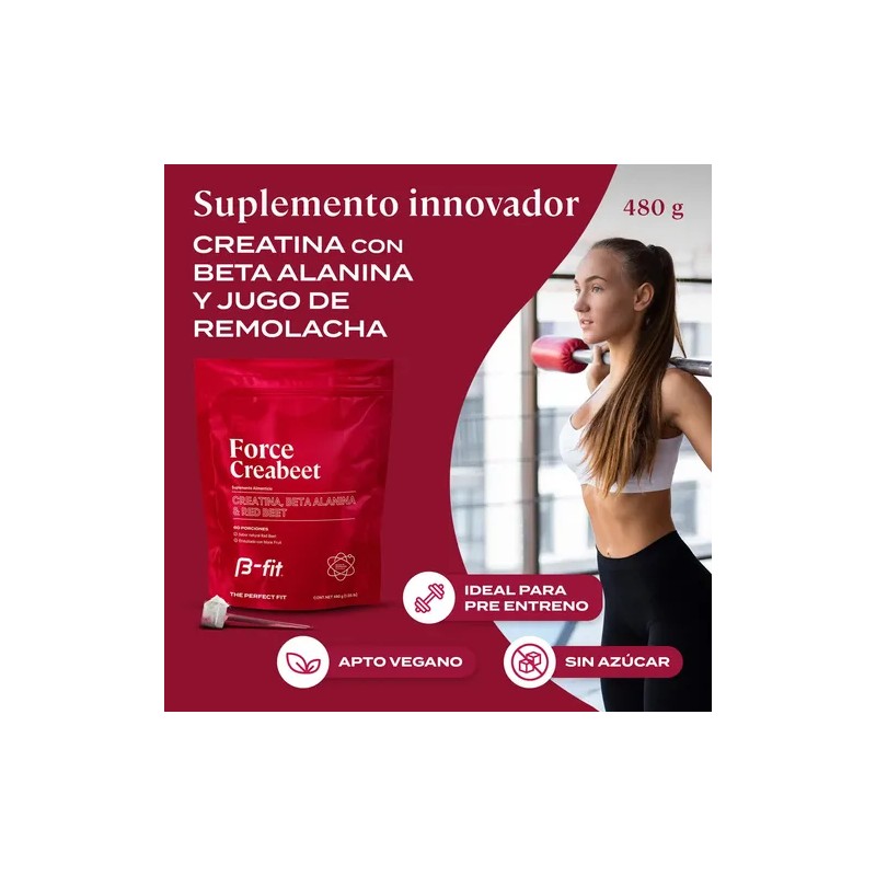 B-FIT B Creabeet - Creatina Monohidratada Pura en Polvo -