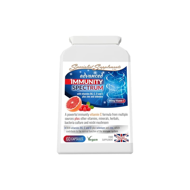 Advanced Immunity Spectrum, Vitamin C Formula with Vitamins B6, D,
