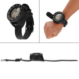 Compass on Wrist Diving Watch Compass Waterproof Bracelet for Outdoor Watch Compass Portable High Precision Professional Compass for Diving Hiking Cycling Camping Navigation