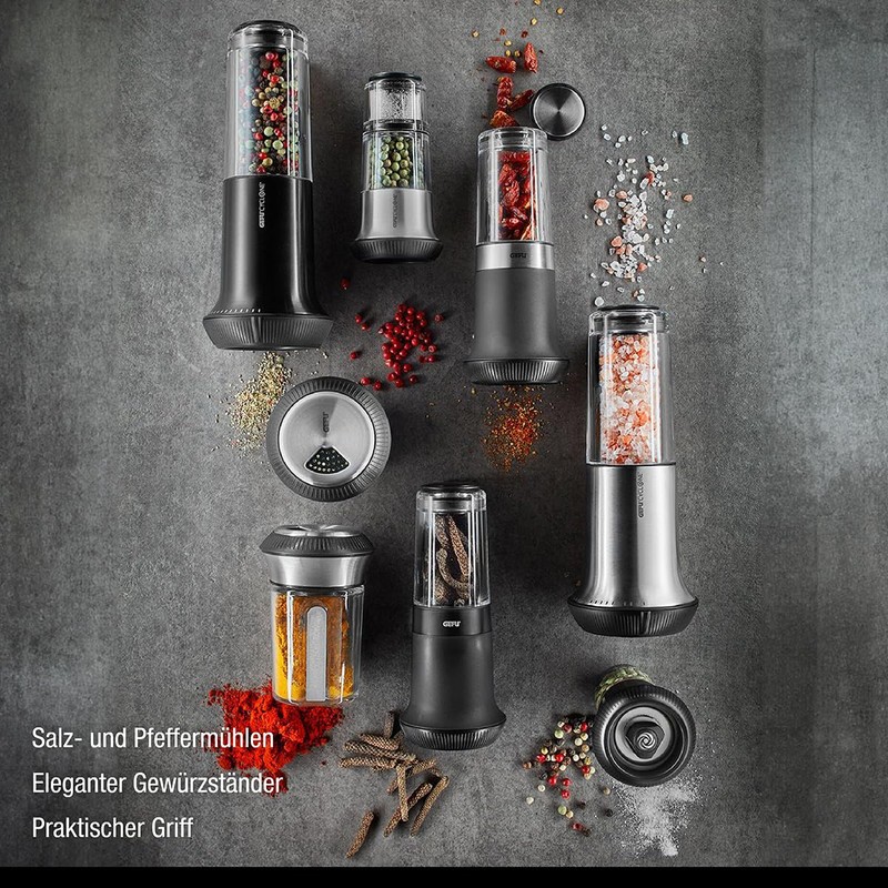 GEFU X‑PLOSION Salt & Pepper Mill Set S | CYCLONE