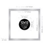 12x12" Square Picture Frame, Display Pictures 8x8" With Mat or