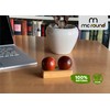Two Elegant Maidu Wooden Balls 45 mm for Relaxing Hands