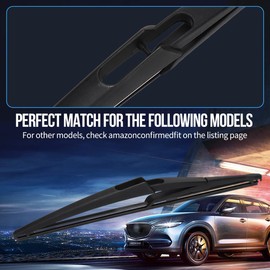 14 inch Rear Windshield Wiper Blade Replacement for Jeep Cherokee 2022-2014 /Hyundai Accent 2011-2007 Santa Fe 2012-2007 Tucson 21-16 /Mazda 3 13-10 CX-5 CX-7 CX-9 Lexus RX 09-04 Back Window 14A H352
