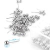 Yalis Push Pins Map Tacks 1/8-Inch Retro Metallic Color Beads