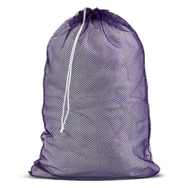 Handy Laundry Mesh Laundry Bag - Secure Drawstring Closure, Machine Washable, Spacious Storage, Durable Material, Commercial Factories, College Dorm, Laundromat, Apartments. (24" x 36" | Purple)