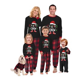 Lizxun Christma Pajama Family Christmas Pjs Matching Sets Christmas Pajamas for Family Cute Sleepwear for Women Men Teens Kids