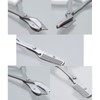 Green Bell Stainless Steel Eyebrow Scissors with Comb (White)