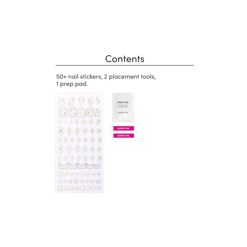 Dashing Diva Magic Pick Nail Stickers - Midnight Moonlight |