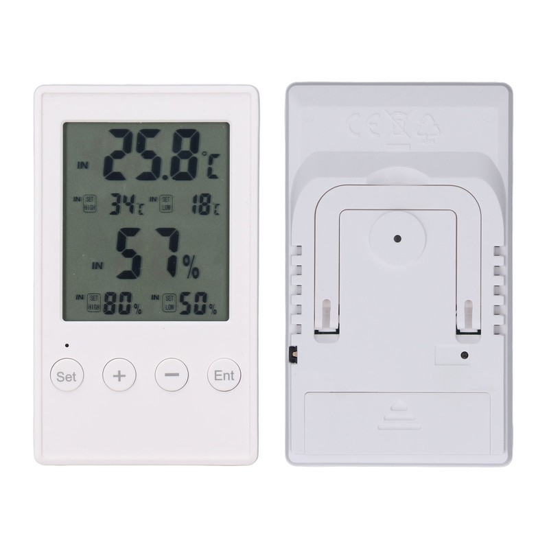 Humidity and Temperature Monitor Multifunctional Digital Hygrometer Thermometer with Probe