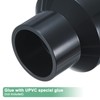 M METERXITY 2-Pack UPVC Reducer Pipe Fitting, DN65x40 Reducing Coupling