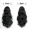 StrRid Natural Black Claw Ponytail Extension Wavy 16" Synthetic Curly