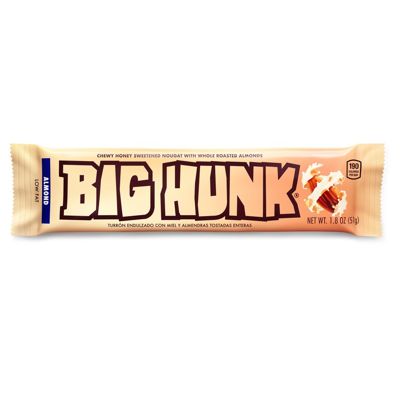 Big Hunk Almond Candy Bar, 1.8 Ounce - Bulk 24