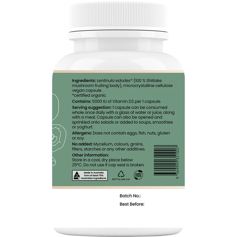 Hi-D Natural Vitamin D 5000 IU 60 Caps