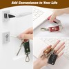 Jack&Chris Genuine Leather Keychain, Small Keychain for Man and Women,