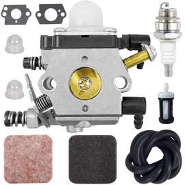 ZAMDOE WT-253-1 Carburetor for Stihl BG72 BG75 HS80 FS80 FS85 BG4227 Leaf Blowers Replace WT253 42271200600 with Air Filter Spark Plug Fuel Filter Fuel Line