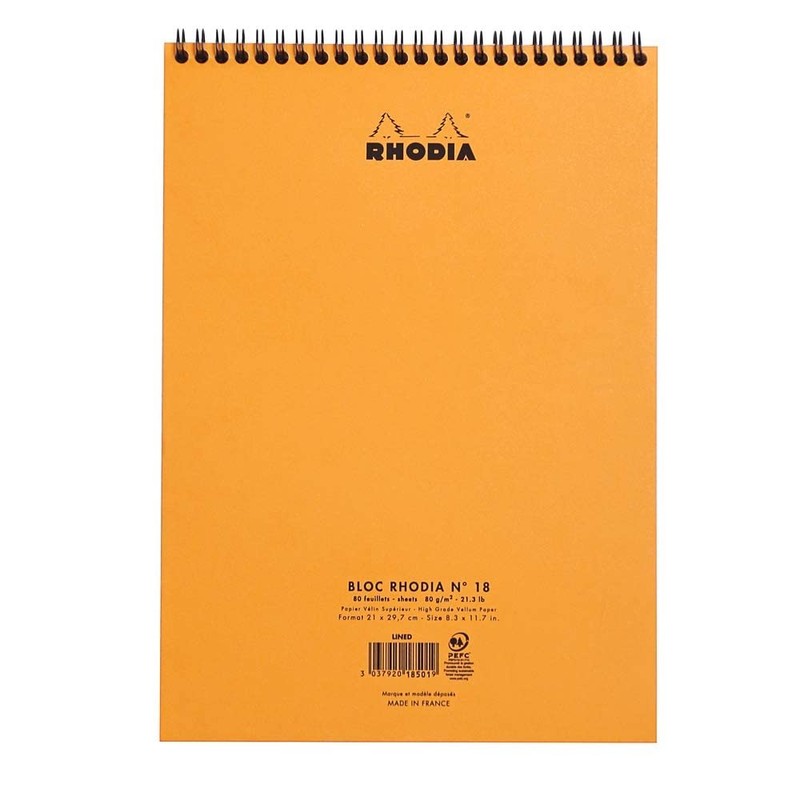 Notizblock A4 Doppel lin 80Bl ora