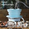 VVGCS Collapsible Pour Over Coffee Dripper Single Cup, Paperless Travel