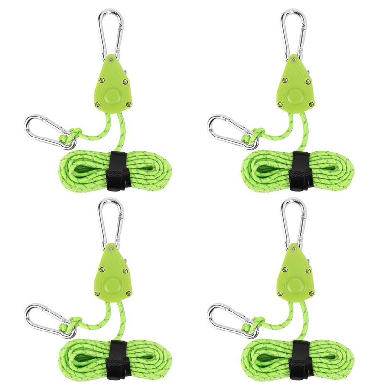 SANLIKE Camping Rope Set, 4-Piece Set, Tent Rope, 13.1 ft