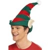 Elf Hat Green With Red Stripes