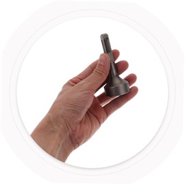 ARTIBETTER Pile Hammer Sds Plus Earth Rod Driver Rod Drive Tool Hammer Drill Earth Rod Silver Alloy