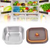 316 Stainless Steel Food Storage Container Vacuum Sealed Metal Food
